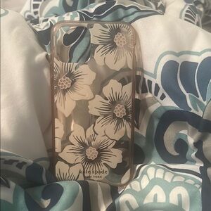 kate spade Black and White Phone Case Floral Design